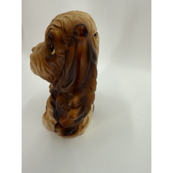 Norleans Cocker Spaniel Bank Puppy Ceramic Dog Bank Figurine Vintage Collectible - Picture 3 of 16